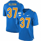 Pittsburgh Panthers 37 Qadree Ollison Blue 150th Anniversary Patch Nike College Football Jersey Dzhi,baseball caps,new era cap wholesale,wholesale hats